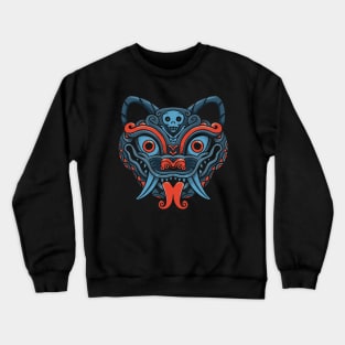 Devil Cat Mask Crewneck Sweatshirt